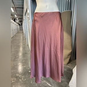 Express mauve high rise midi skirt XS